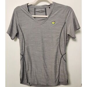 Magnolia Lane Tech Masters Golf Womens S Performance Top Embroidered Logo V-Neck